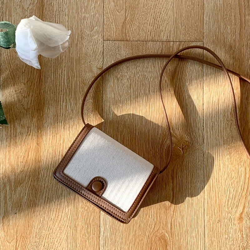 Carrying Purse Fashion Bag Canvas Handbags Shoulder Bags Square Crossbody Bags