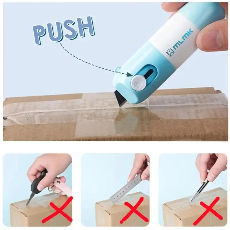 Thermal Paper Easer Mail Opener 2 in 1 Correction Fluid Knife Anti Peep Identity Information Privacy Protector Eraser