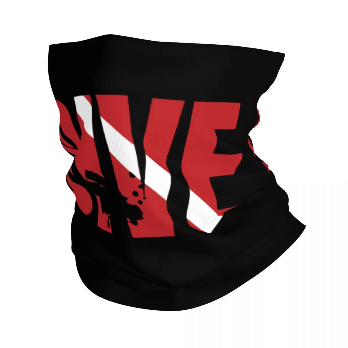 

Scuba Diver Flag Bandana Neck Cover Printed Dive Diving Wrap Scarf Multifunctional Headwear Riding for Men Women Adult Washable