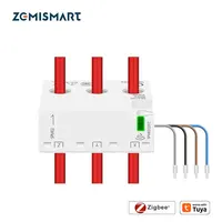 Zemismart Zigbee Smart Energy Meter 3 Phase 4 Wire Power Monitor Sensor Work with Tuya Zigbee2MQTT Home Assistant 208V 415V