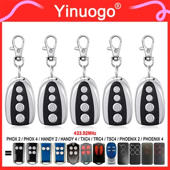 For PHOX2 PHOX4 PHOX PHOENIX2 PHOENIX4 TXC4 TRC4 TSC4 HANDY2 HANDY4 PHOX2-433 PHOX4-433 Garage Door Remote Control 433.92MHz 1
