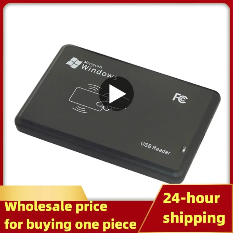

125KHz Black USB Proximity Sensor Smart rfid id Card Reader EM4100,EM4200,EM4305,T5577,or compatible cards/tags no need driver