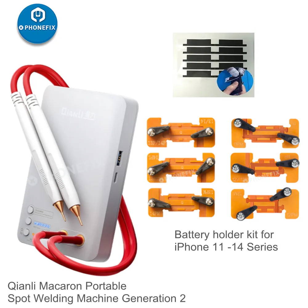 Qianli Macaron Max Saldatrice A Punti Portatile Mini Saldatrice A Punti Per Iphone 11-14Pm Batteria Flex Sostituzione Riparazione Saldatura