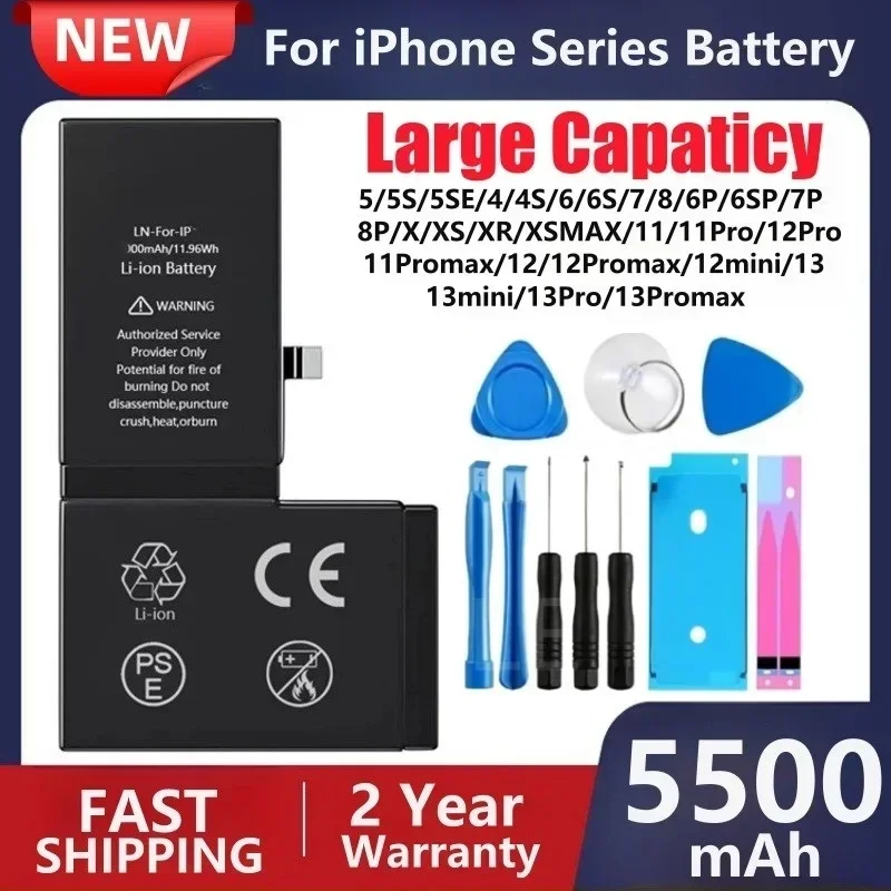 BATTERIA RICAMBIO Sostitutiva Per IPhone 5 Capacità - Foto 6