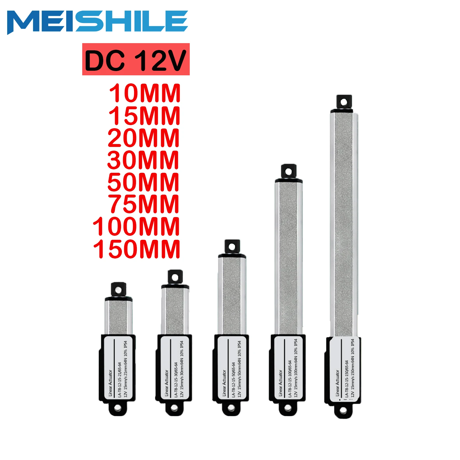 12V Micro Linear Actuator Motor Actuador Lineal 10/15/20/30/50/75/100/150Mm Stroke For Remote Controls Robotics Home Automation 12V Micro Linear Actuator Motor Actuador Lineal 10/15/20/30/50/75/100/150Mm Stroke For Remote Controls Robotics Home Automation
