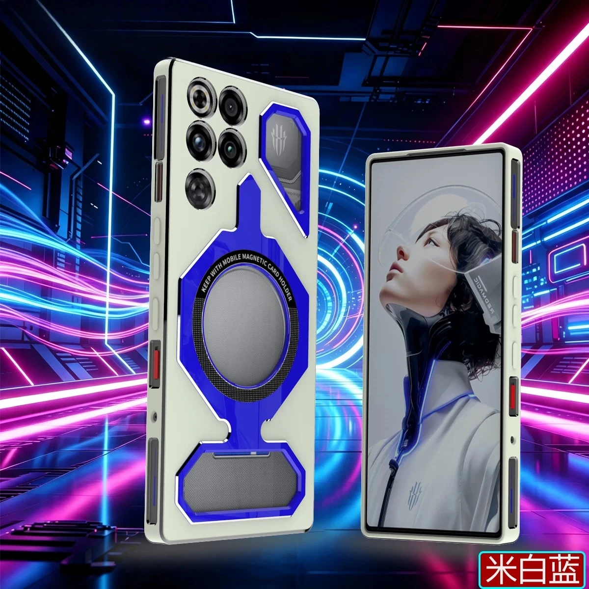 360° Magnetic Rotating Stand Heat Dissipation Shockproof Aluminum Alloy Case Cover