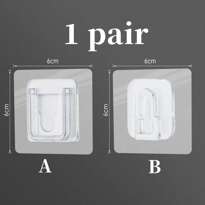 주방 욕실 침실용 양면 접착 벽, 강한 후크 행어 흡입 컵 빨판 벽 보관 거치대, 10 개, 5 개, 2/1 개