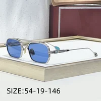 Lunettes de soleil de luxe Deaver, incrustation de pierres précieuses faites à la main, style aviateur rétro, UV400, pour hommes et femmes 5