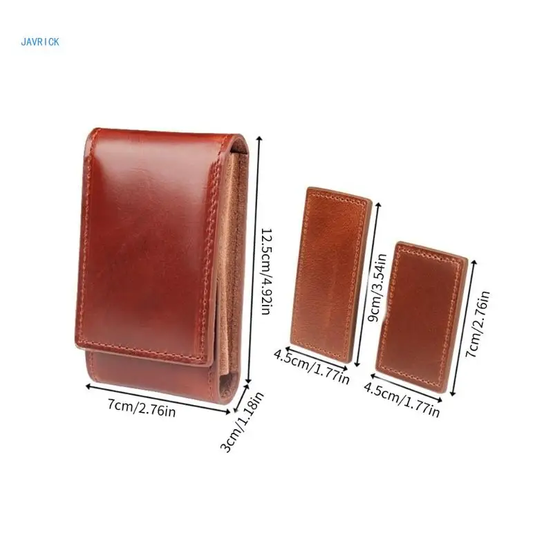 Portable Pull Out Watch Storage Box Multifunctional Cowhides Protective Cover