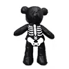 Skeleton Bear Backpack PU Leather Artistic Personality Thriller Single Shoulder Crossbody Backpack Halloween Backpacks 6