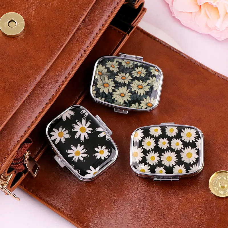Van Gogh Art Mini Pill Box 2-Compartment Medicine Pill Organizer Household Portable Medicine Storage Box Travel Jwelery Gift - Image 4