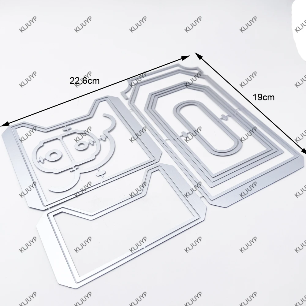KLJUYP Folie 태그 세트 DIY 스크랩북/앨범 장식 엠보싱 DIY 종이 카드용 금속 커팅 다이 스텐실