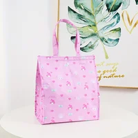 Kawaii Sanrio Foldable Insulated Kids Lunch Bag, Kuromi Cinnamoroll Waterproof Lightweight Portable Large Capacity Handbag 3