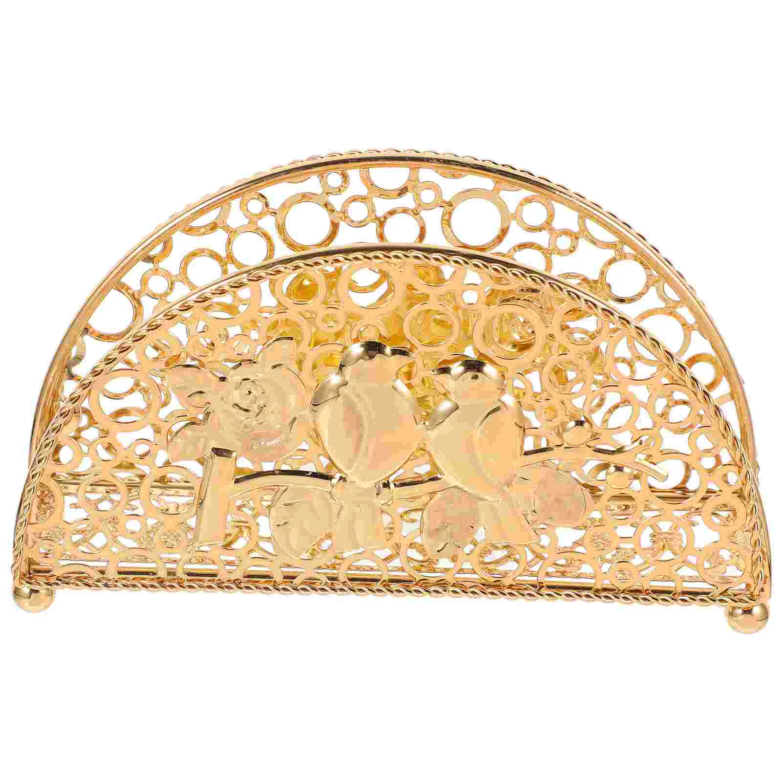 

Tissue Holder Napkins for Dispenser Valentines Day Kitchen Decor Table Holders Tables Metal Hollow Out