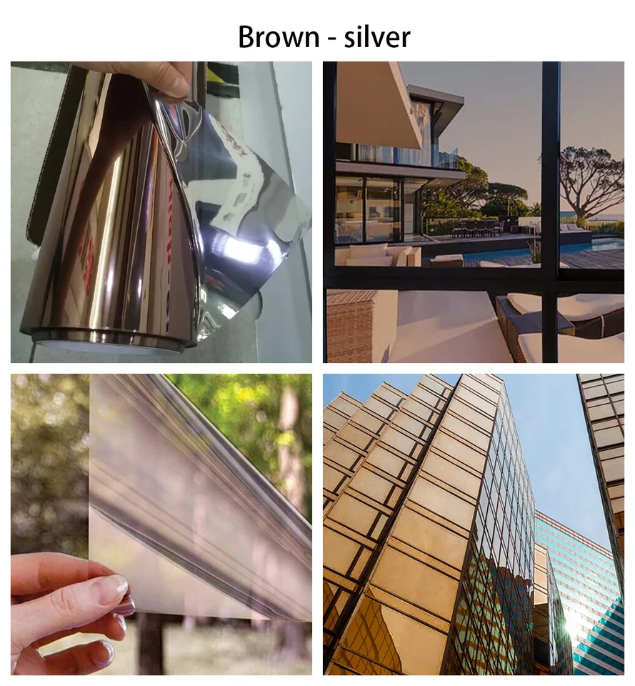 Pellicola Riflettente Per Vetri Blu - 90x200 Cm, Anti UV, Controllo Calore, Privacy Unidirezionale - Foto 9