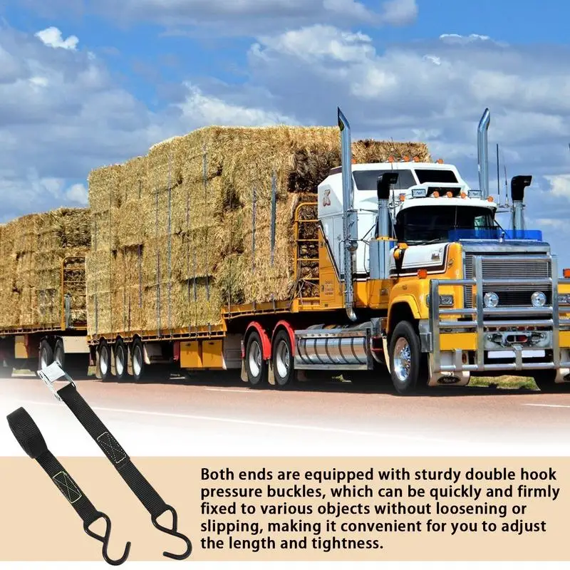 Truck Tie Down Straps Truck Straps Waterproof 5m Ratchet Strap Rope Tightener Heavy Duty Cargo Camping Accessories