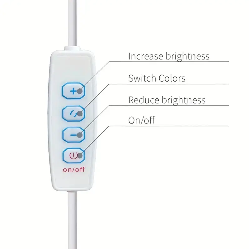Led Light Tube Reading Lamp Usb Plug Magnetic Strip Suction Bedside Mini Night 20cm/40cm/50cm Dimmable 3colors Student-dormitory - Image 3