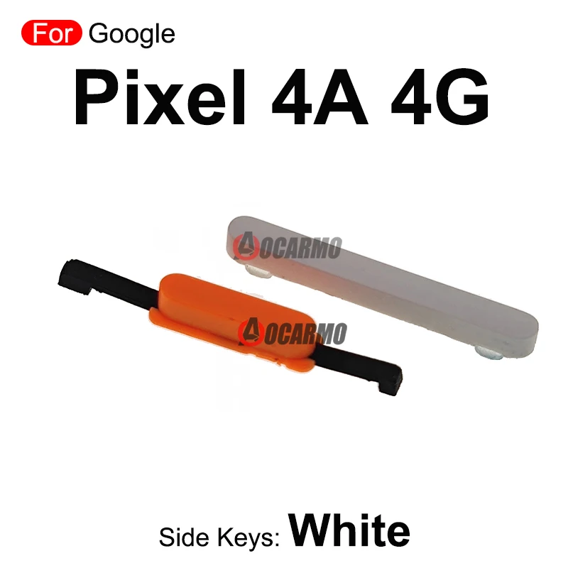 Side Button Keys Power On /Off Volume Button Replacement Parts For Google Pixel 4A 4G 5G
