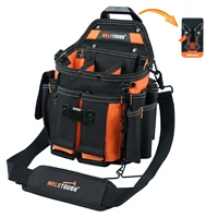 MELOTOUGH Electrician's Tool Bag with Shoulder Strap Professional 15 Compartment Tool Bag Quick Load Tool Bag 1
