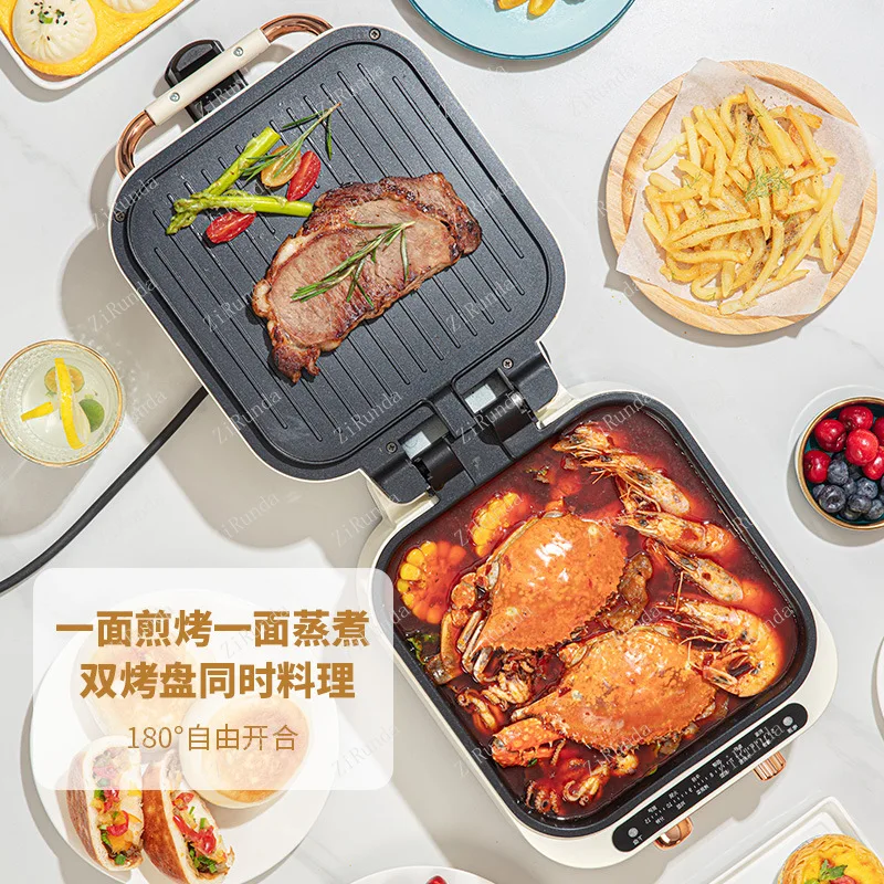 ~L Electric Baking Pan Multifunctional Double Side Heating Electric Baking Pan Griddle Pancake Pancake Maker Pancake Machine 5