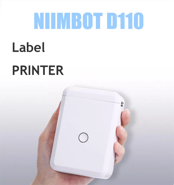 NIIMBOT D110 Blue Color Label Maker Machine with Tape Small Thermal Sticker  Portable Bluetooth Printer Labeller - AliExpress