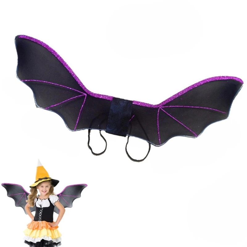 

Halloween Party Costumes Black Bat Wings Bat Cosplay Props Accessories for Kids