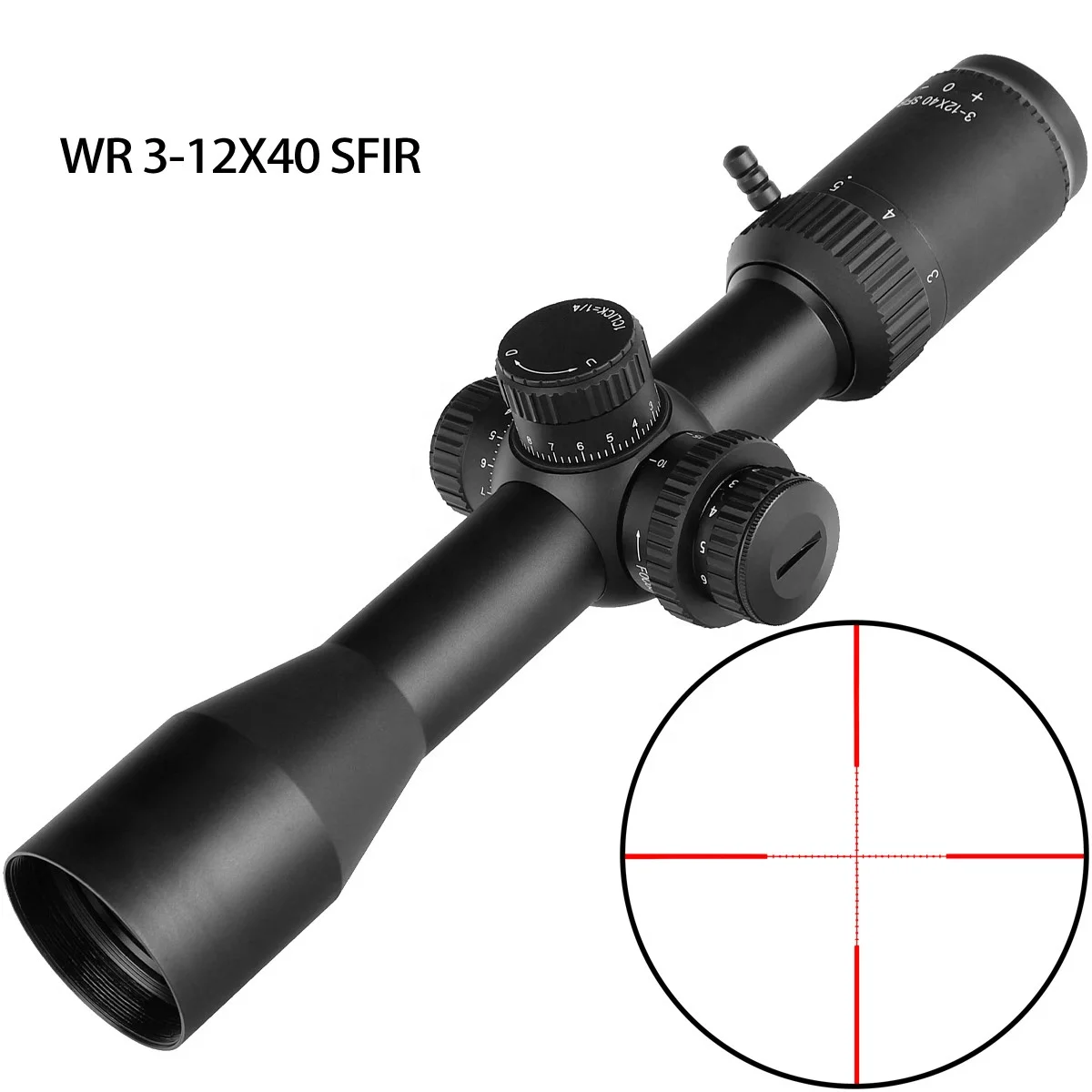 

YSC OEM 30 мм трубчатый тактический прицел 3-12X40 SFIR оптический прицел 1/4 Нажмите значение противоударный оптический прицел для охоты