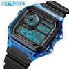 SYNOKE Wrist Watch For Men Digital Sports Waterproof Watch Transparent Multifunction Chronograph Alarm Backlight reloj hombre 1