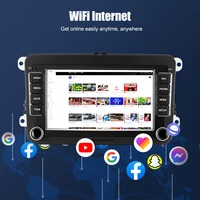 Lecteur d'autoradio Android 2 Din, limitation GPS, WiFi, Carplay pour VW, Volkswagen, Skoda, Octavia, Golf 5, 6, Touran, Passat Gods, Polo, Jetta 2