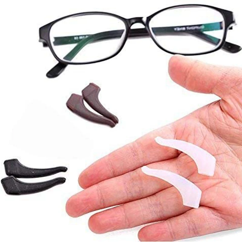6 Pairs Comfortable Silicone Antislip Holder For Glasses Accessories