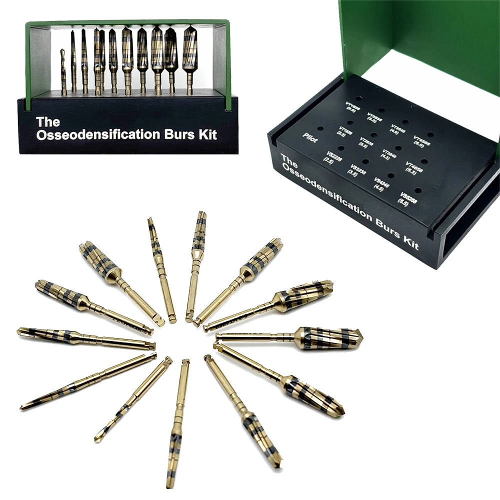 13Pcs Dental Osseodensifizierung Bohrer Bohrer Chirurgische Implantat Oberkiefer Sinus Lift Kit Dental Implantat System Treiber Dental Werkzeuge