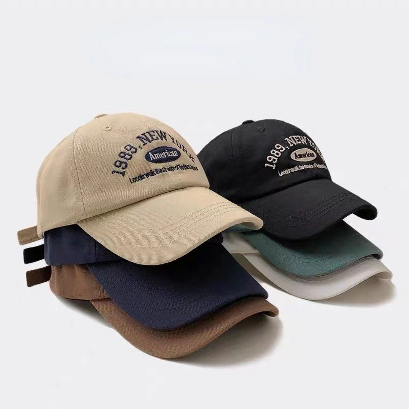 Gorras de béisbol con bordado de letras para hombre y mujer