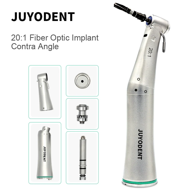 

Зубной имплантат Handpeice 20:1 волоконно-оптический ручной нажимной кнопочный наконечник из нержавеющей стали демонтированный наконечник