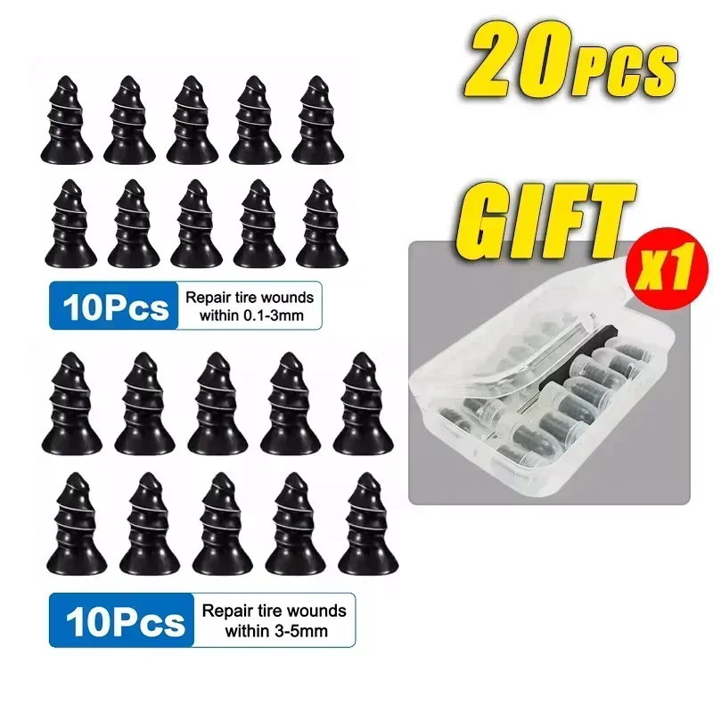 Car Vacuum Tire Repair Tubeless Tire Repair Rubber Nails Tyre Professional Puncture Repair Nail Universal Auto Repair Tool