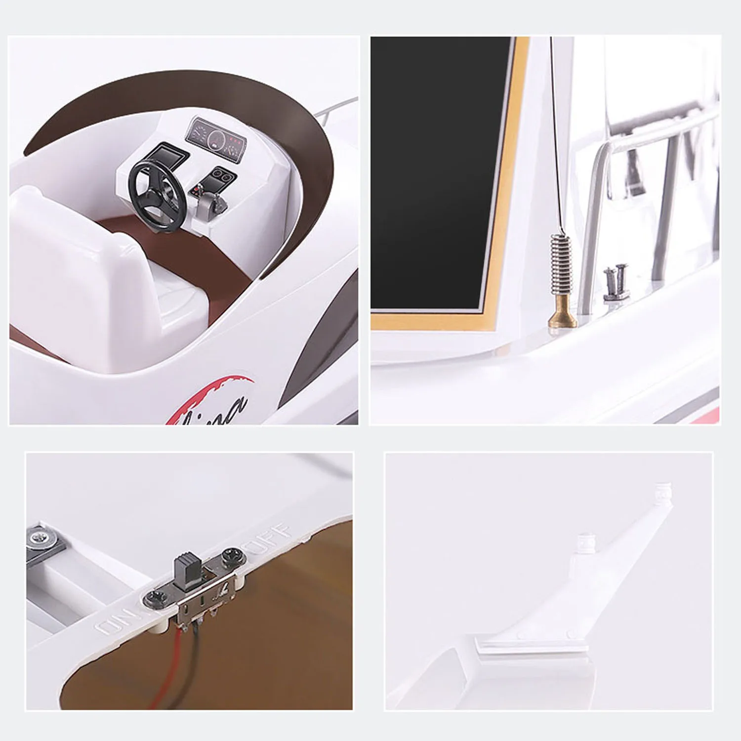 In Stock Heng Long 2.4G Yacht 20KM/H Remote Control High-Speed Ship RC Racing Boat Finished Model Toys for Boys Gifts 6