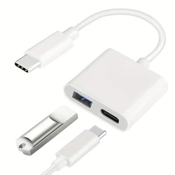 Versatile USB - C to USB - A 3.0 Adapter with Charging and OTG Functionality (2 In 1 USB Adapter)