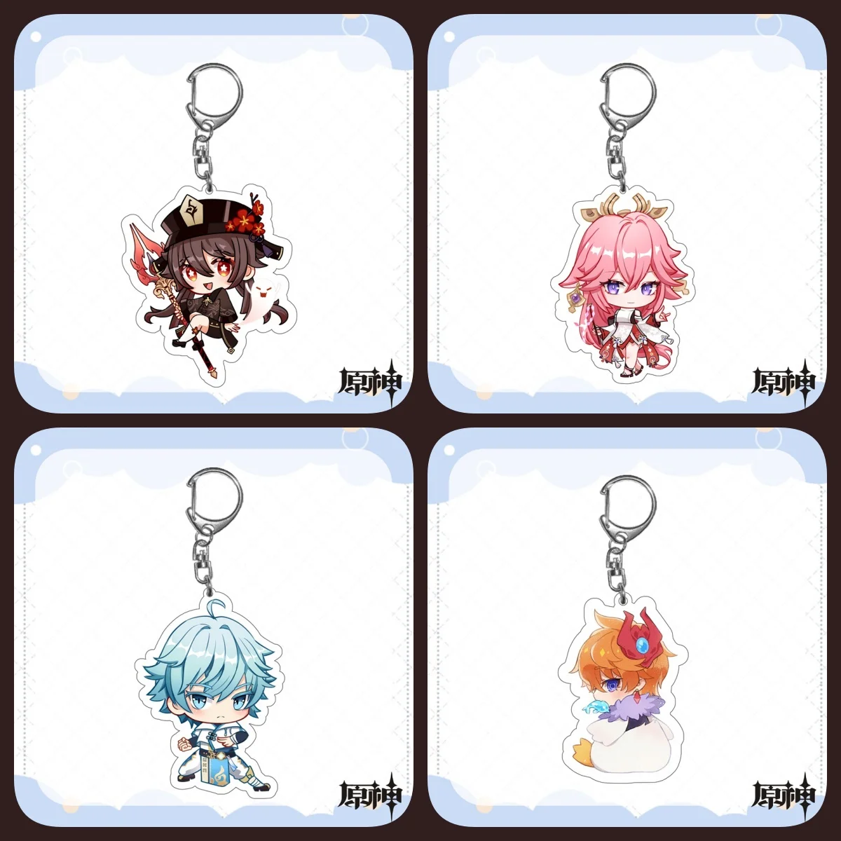 

Anime game acrylic stand-up keychain customization factory