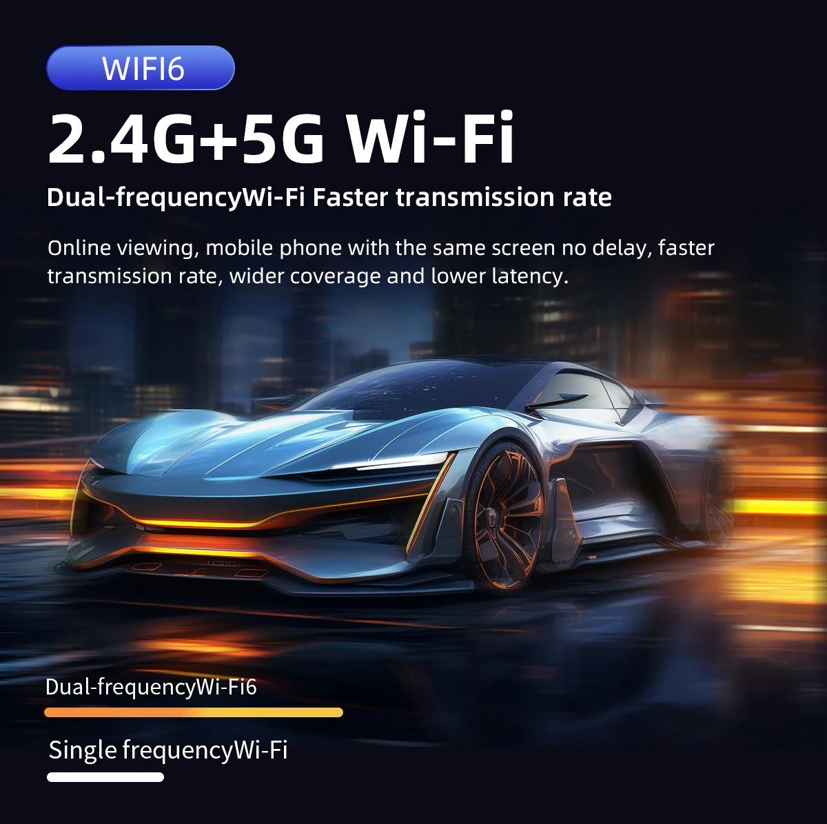 Buyzco T100 5500 Lumens LED Smart Android 9.0 Wifi Smart tv for Home LED Beam Projector with 1+16G 2.4/5G WIFI Home Cinema