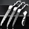 1Pcs Portable Folding Hand Saw,Sk5 Alloy Hacksaw Blade,PTFE Coating,Portable Closes Camping Multitool Saws 3