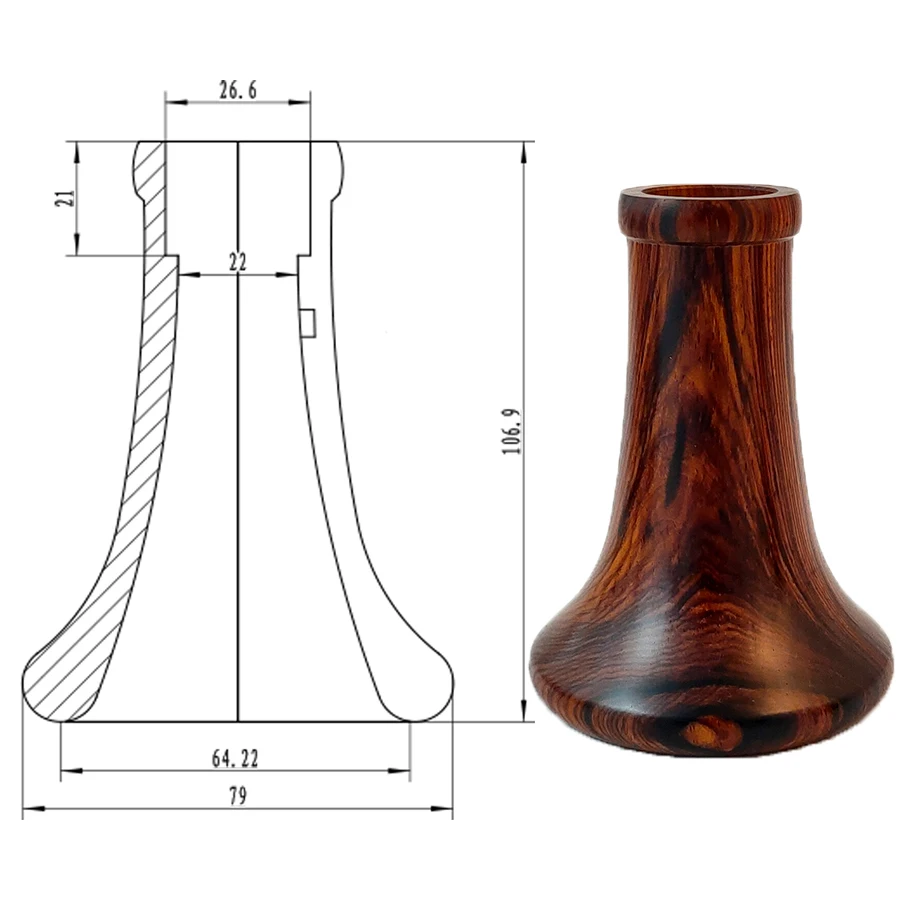 Klarinetten-Glocke aus Cobolo-Holz Zubehör – Detail 2