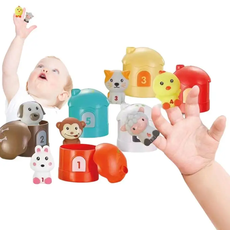 

Farm Animals Toys Toddler Learning Montessori Counting Toys Motor Skill Toys Early Development Toys For Children's Day Birthday