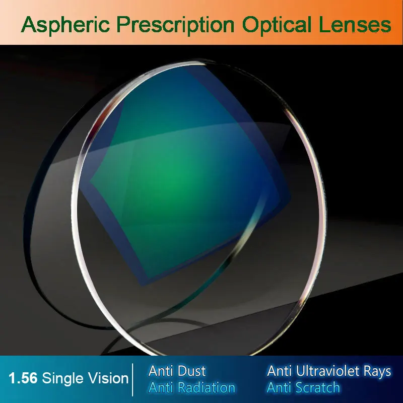 1.56 Index Prescription Lenses CR-39 Resin Aspheric Glasses Lenses for Myopia/Hyperopia/Presbyopia Eyeglasses Lens With Coating