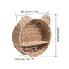 Imitation Rattan Food Grade Plastic Fruit Basket Storage Basket Wall Mounted Storage Rack Straw Woven Handmade Storage Basket 6