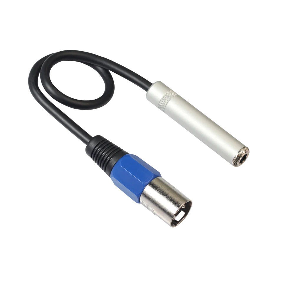 

1x 3-Pin XLR Male To 6.35mm Female Stereo Microphone Plug Audio Cable Adaptor 30cm Zinc Alloy Plug With Shielded Wire 30cm