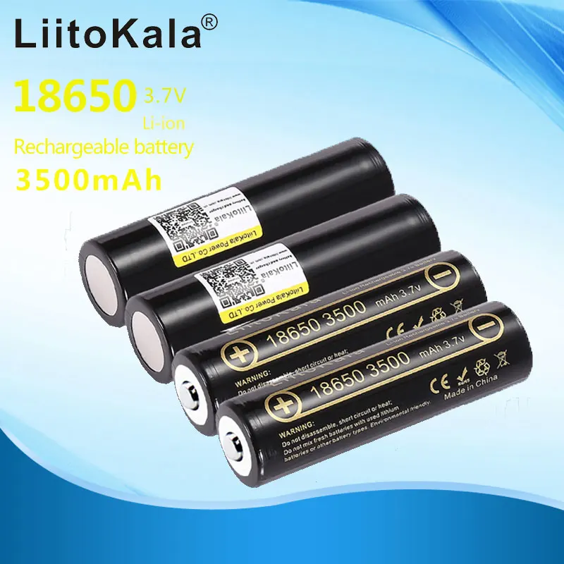 Liitokala 18650 lithium battery lii-35A rechargeable battery 3500 mAh ...