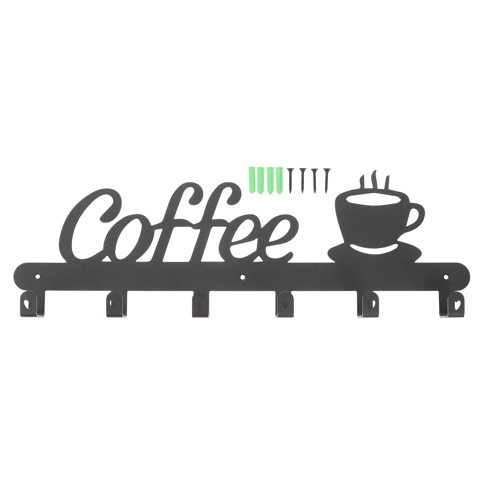 

Coffee Cup Wall Hanging Coat Hangers Rack Decorate Holder Iron Storage Wall-mounted Coffee Mugs