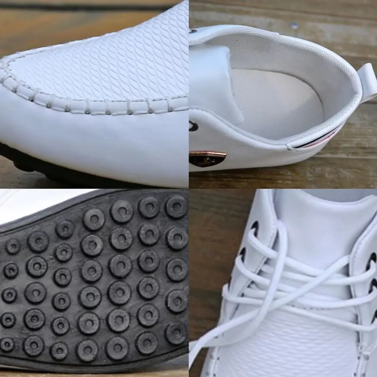 Breathable Solid Color Slip Men Driving Shoes Spring And Autumn Breathable Men's Peas Shoes the British Sneakers mens shoes