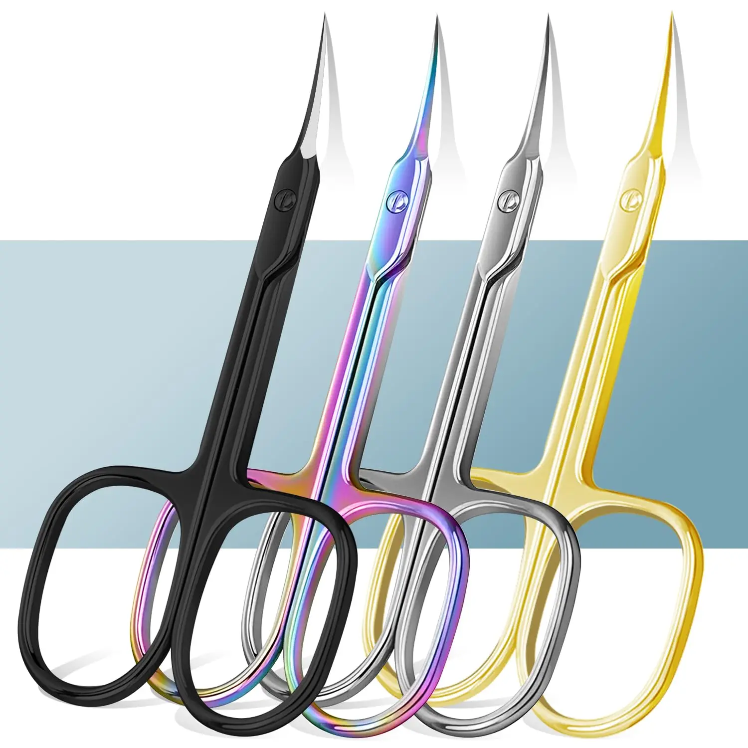 

Extra Fine Small Nail Scissors, Multipurpose Stainless Steel Cuticle Manicure Beauty Pedicure Grooming Tools for Women