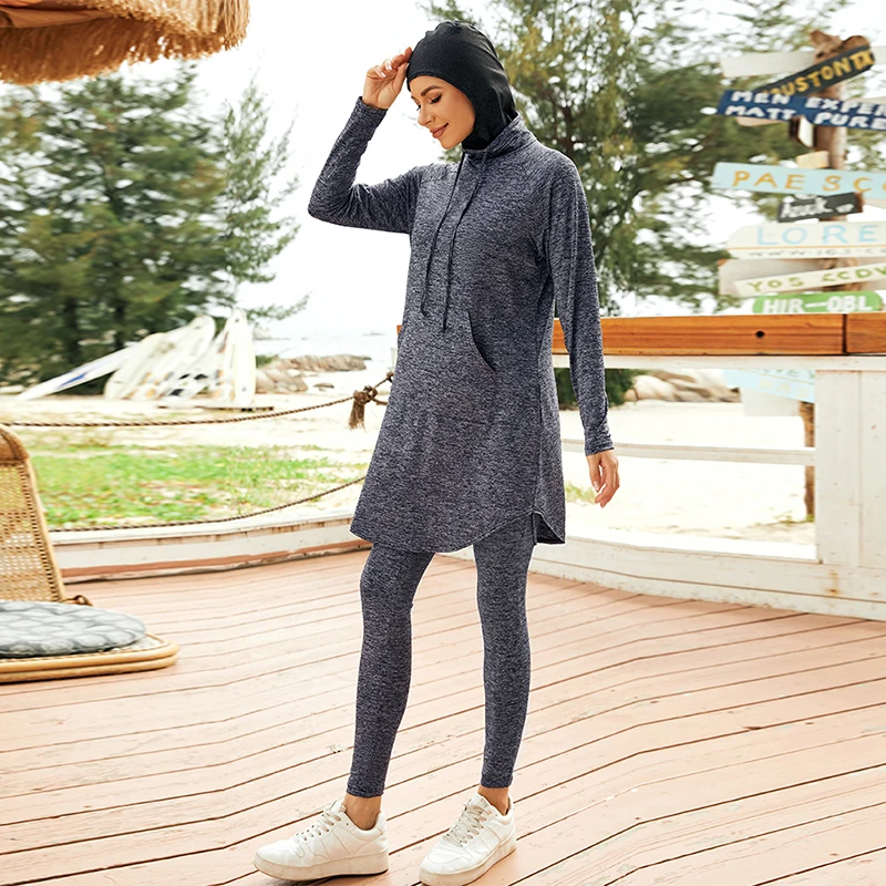 2022 New Fashion Design Muslim Casual Wear Islamic Ladies Gym Wear Running Fitness Training Wear Yoga Set