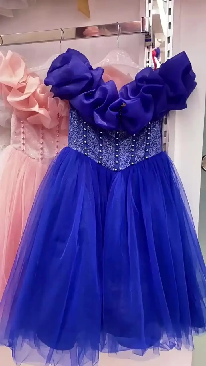 Bruidsmode Kinderen - Feestjurk Fenna - blauw